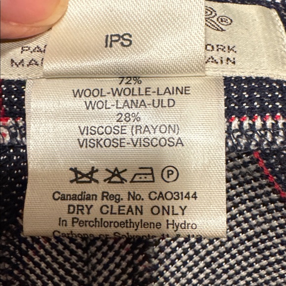 Jaeger London-made, wool plaid midi skirt - Picture 4 of 8